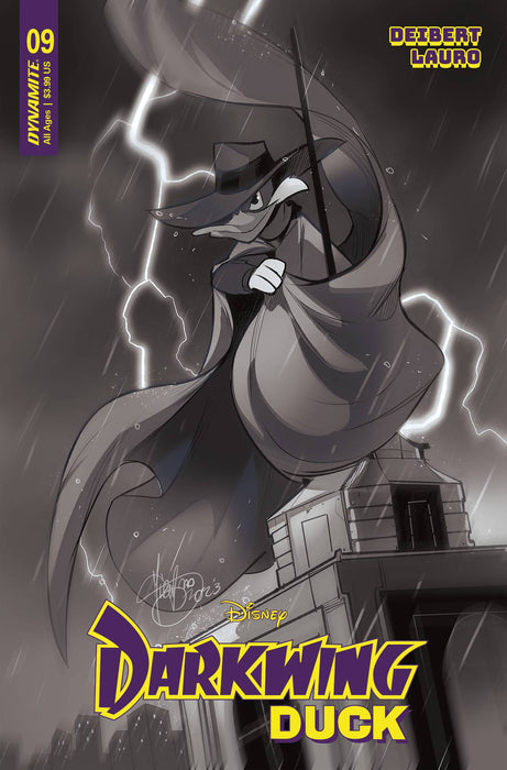 DARKWING DUCK #9 CVR I 15 COPY INCV ANDOLFO B&W