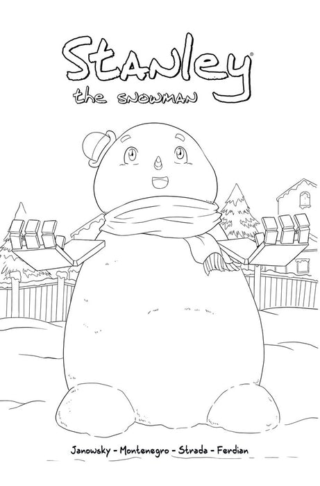 STANLEY THE SNOWMAN COLORING BOOK COVER