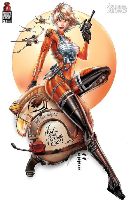White Widow (2018) #1 MAY THE 4TH 2020 REBEL VARIANT - JAMIKE TYNDALL SIGNED WITH COA