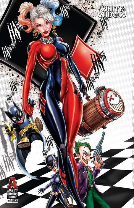 White Widow (2018) #3 Jamie Tyndall Harley Quinn Cosplay Variant
