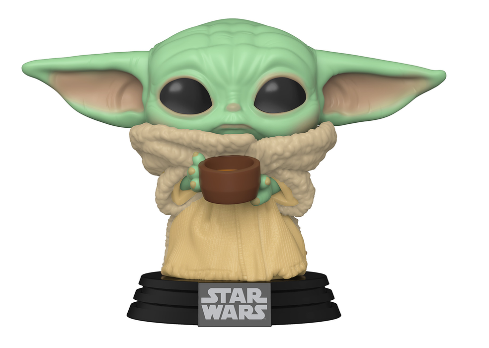 Pop Star Wars The Mandalorian - The Child Vinyl Figure With Cup