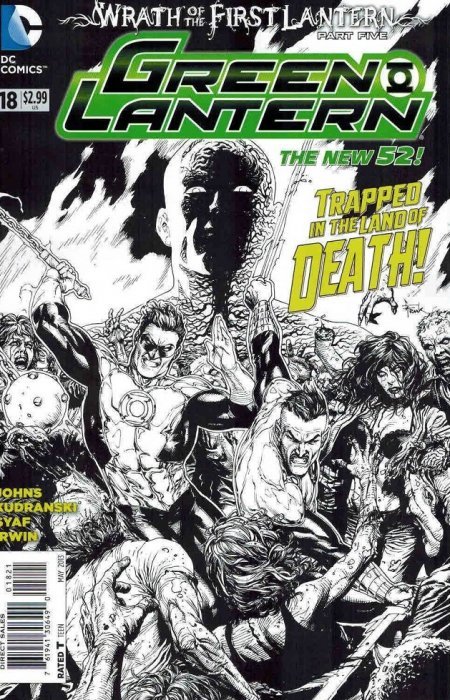 Green Lantern (2011) #18 (1:25 Frank Sketch Variant)