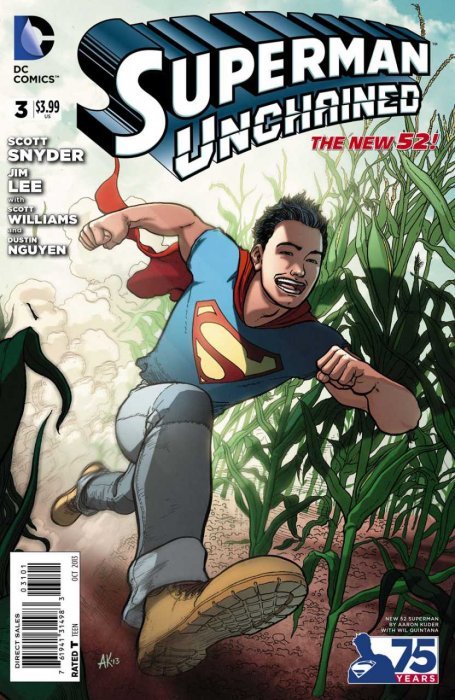Superman Unchained (2013) #3 (1:25 75th Anniv Variant Modern Age)