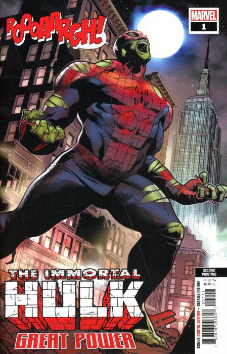 IMMORTAL HULK GREAT POWER #1 (2nd Print Molina Var)