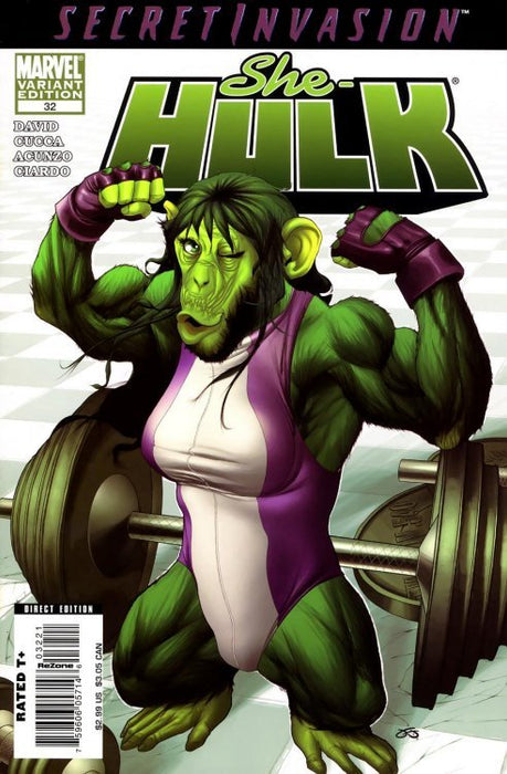 She-Hulk (2005) #32 (1:10 Cho Monkey Variant)