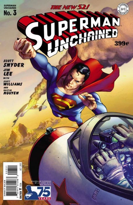 Superman Unchained (2013) #3 (1:25 75th Anniv Variant Reborn Cover)