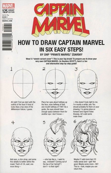 Mighty Captain Marvel (2017) #125 (Zdarsky How To Draw Var Legacy)