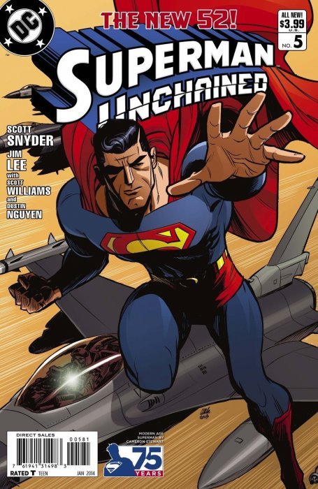 Superman Unchained (2013) #5 (1:25 75th Anniv Variant Modern Age)