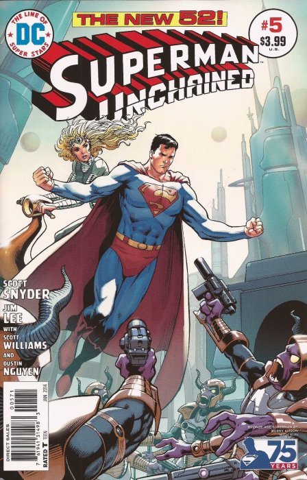 Superman Unchained (2013) #5 (1:50 75th Anniversary Variant Bronze Age)