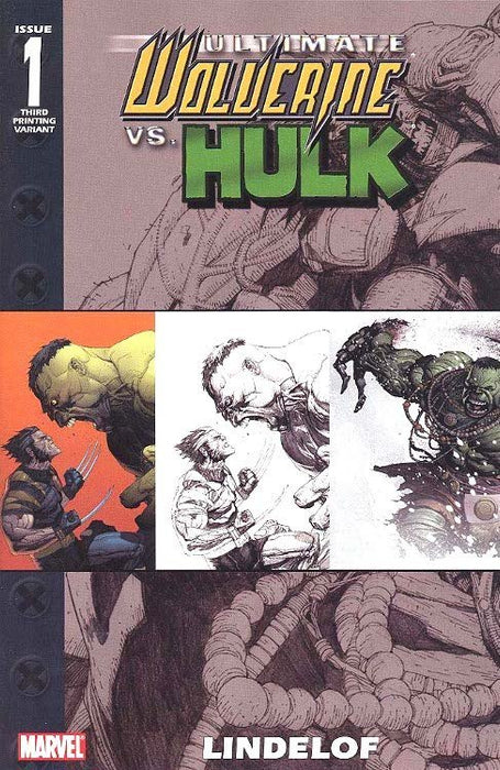 Ultimate Wolverine Vs. Hulk (2005) #1 (3rd Print Varant)
