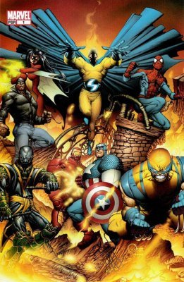 New Avengers (2005) #1 (Quesada Virgin Variant)