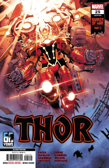 THOR #25 COCCOLO SECOND PRINTING VARIANT