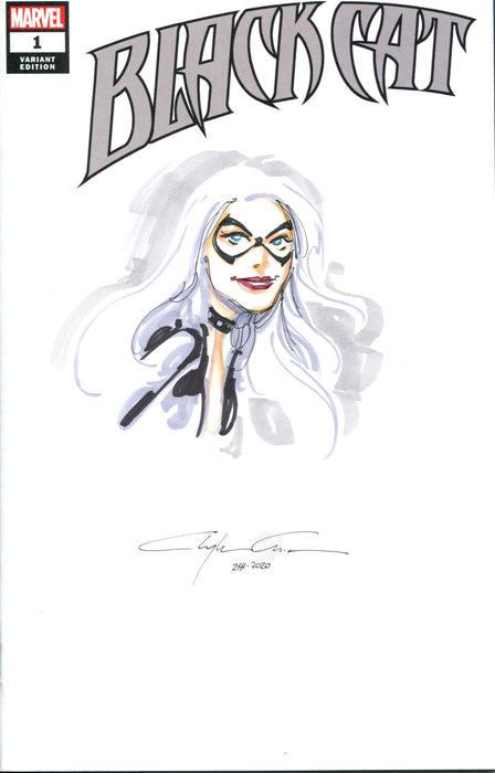 Black Cat (2019) #1 (Clayton Crain Original Art Sketch Cover)