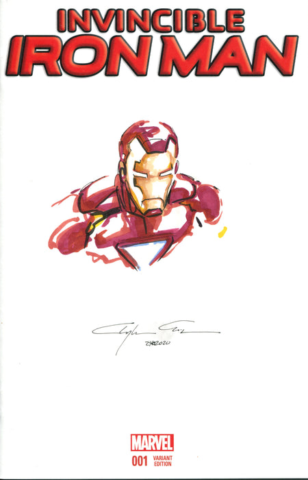 Invincible Iron Man (2015) #1 (Clayton Crain Original Art Sketch Cover)