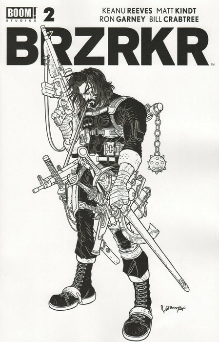 BRZRKR (2021) (BERZERKER) #2 CVR A GRAMPA SECRET B&W VARIANT