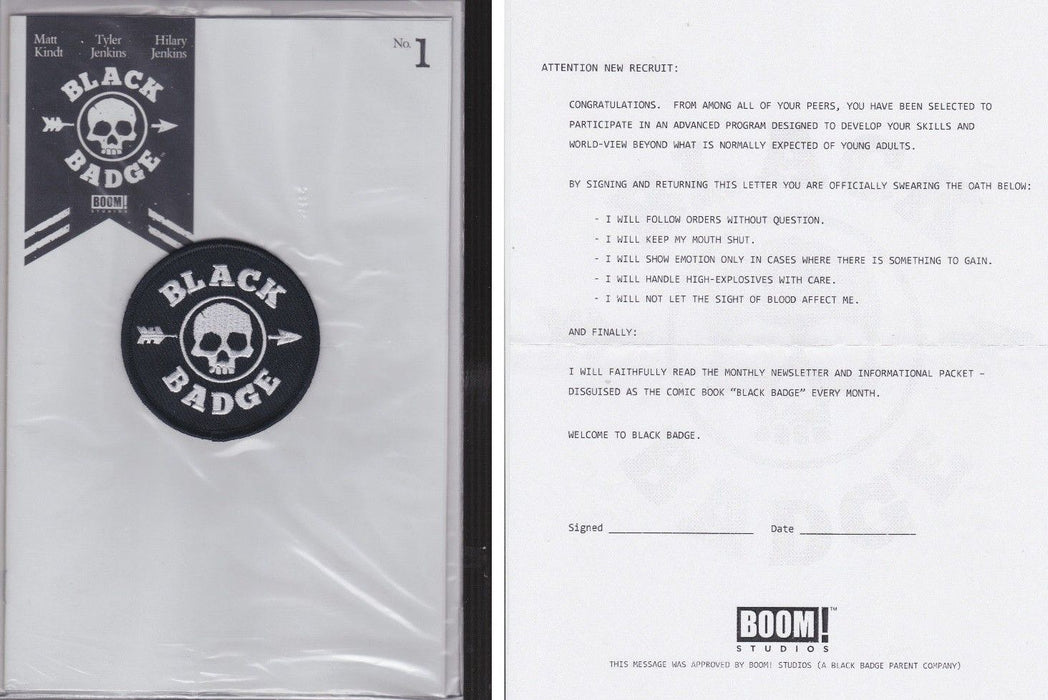 Black Badge (2018) #1 (Blank Variant With Patch)