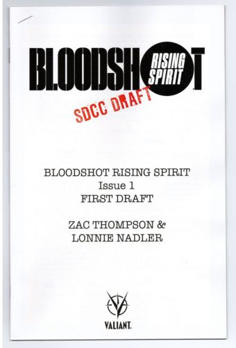 Bloodshot Rising Spirit (2018) #1 (SDCC First Draft)