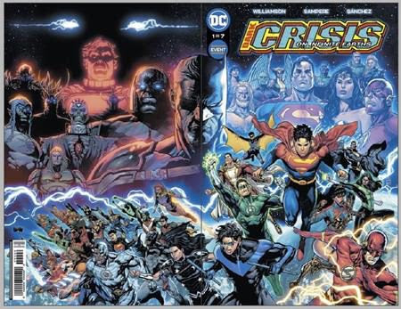 DARK CRISIS ON INFINITE EARTHS #1 Second Printing Cvr B Inc 1:25 Daniel Sampere Foil Card Stock